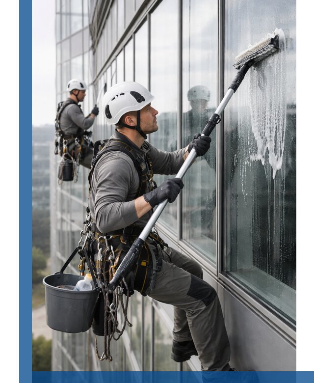 Высотная мойка сплошного остекления с выездом в Улане-Удэ