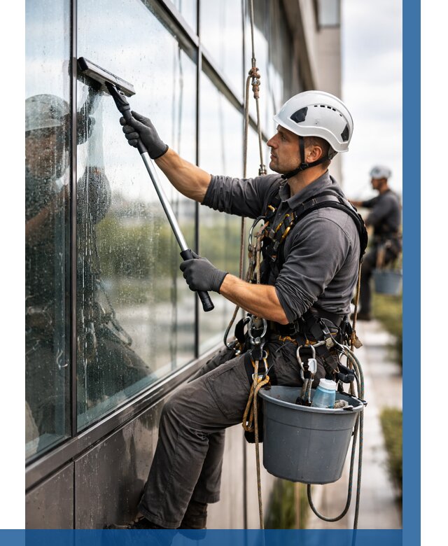 Мойка стеклянных фасадов в Улане-Удэ от 205 р. | ВЫСОТНИК-Лнд