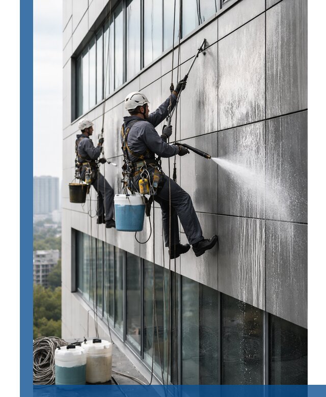 Профессиональная мойка вентилируемых фасадов в Улане-Удэ