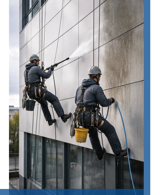 Мойка фасада из композита в Улане-Удэ по цене от 307 р. | ВЫСОТНИК-Лнд