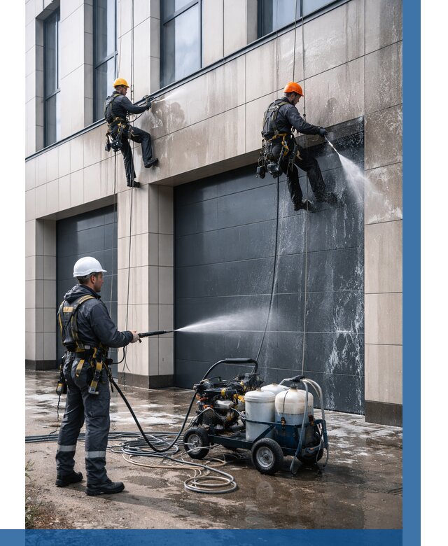 Послестроительная мойка фасада в Улане-Удэ от 307 р. | ВЫСОТНИК-Лнд