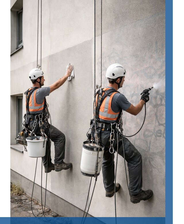 Антиграффити покрытие фасада в Улане-Удэ от 615 р. | ВЫСОТНИК-Лнд