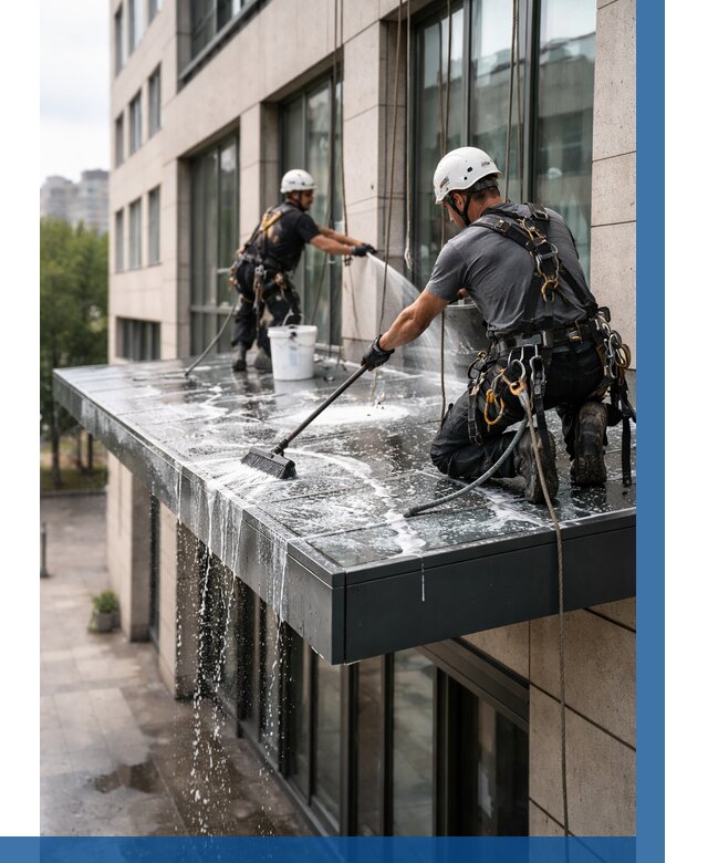 Мойка козырьков и навесов в Улане-Удэ от 3585 р. | ВЫСОТНИК-Лнд