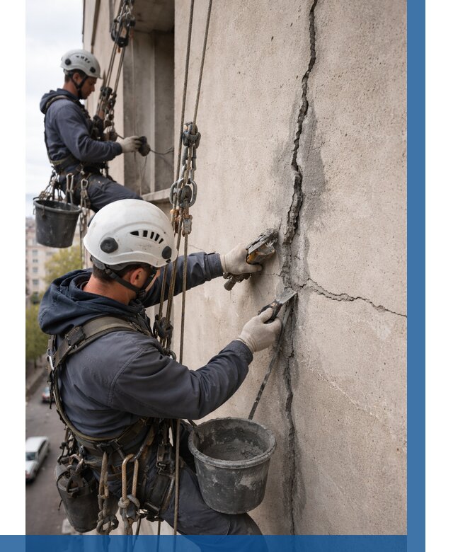 Заделка трещин на фасаде в Улане-Удэ от 922 р. | ВЫСОТНИК-Лнд