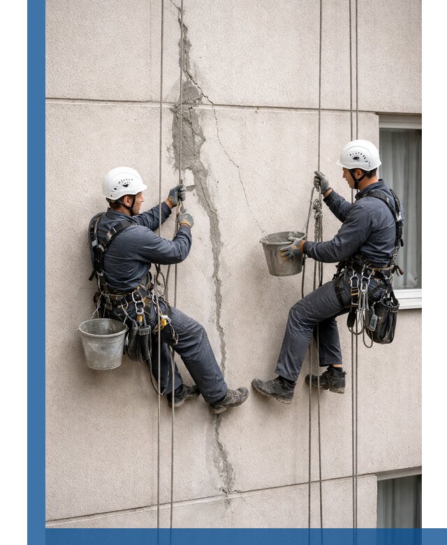 Заделка трещин на фасаде в Улане-Удэ с гарантийным ремонтом