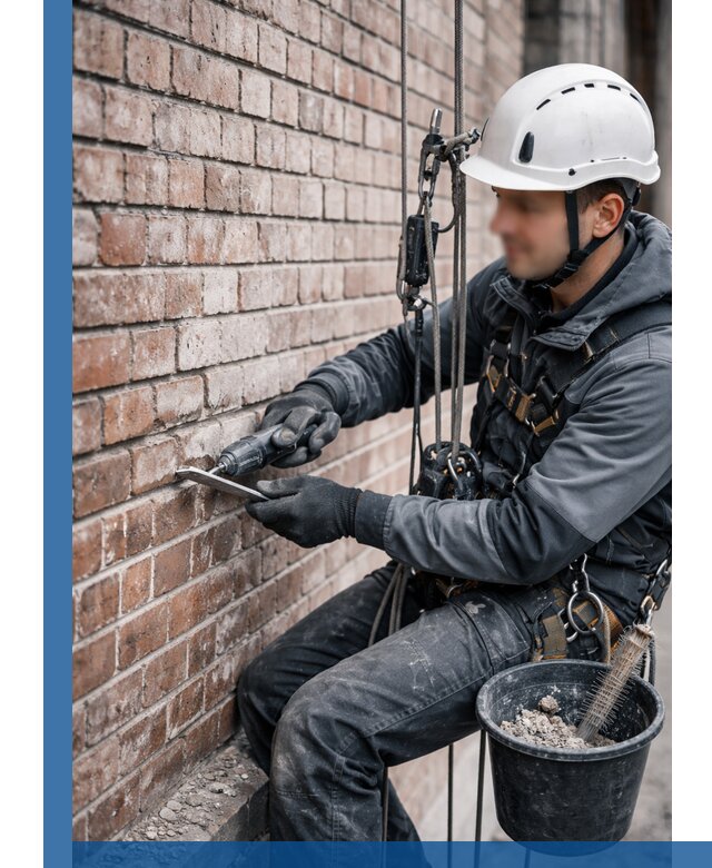 Расшивка кирпичных швов фасадов и стен, ремонт в Улане-Удэ