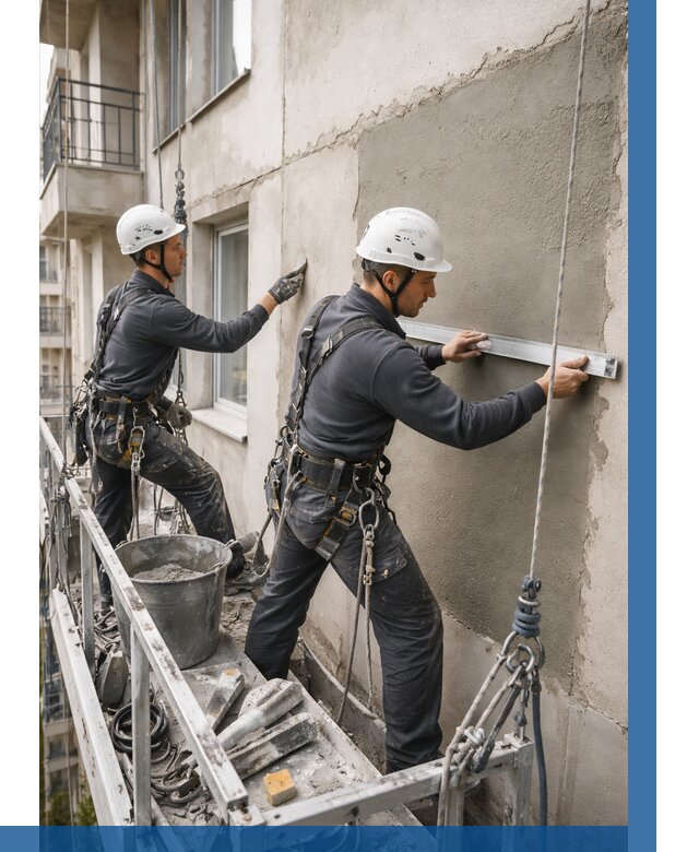 Штукатурка фасада на высоте в Улане-Удэ от 922 р. | ВЫСОТНИК-Лнд