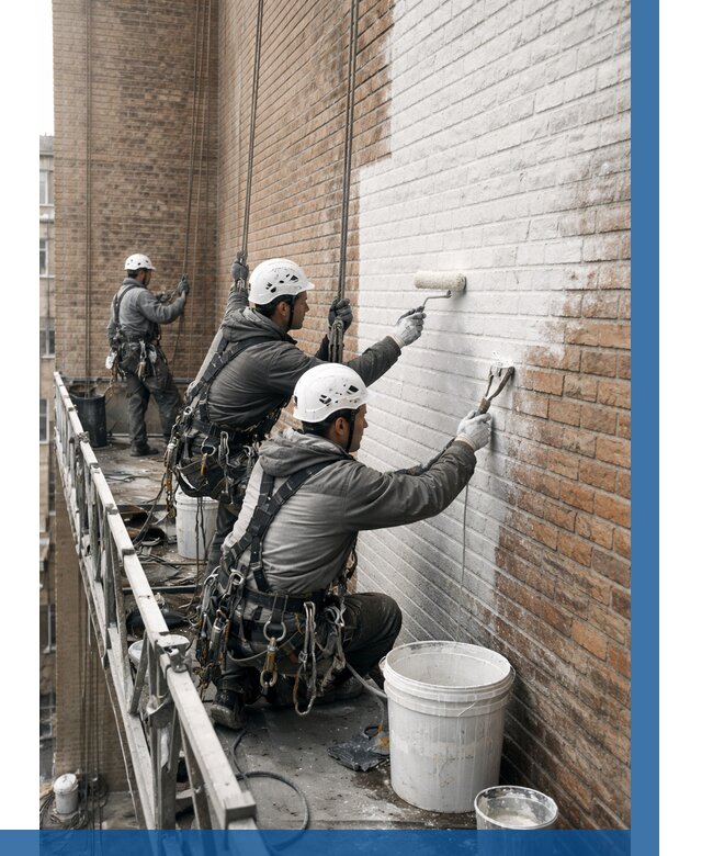 Покраска кирпичного фасада в Улане-Удэ от 359 р. | ВЫСОТНИК-Лнд