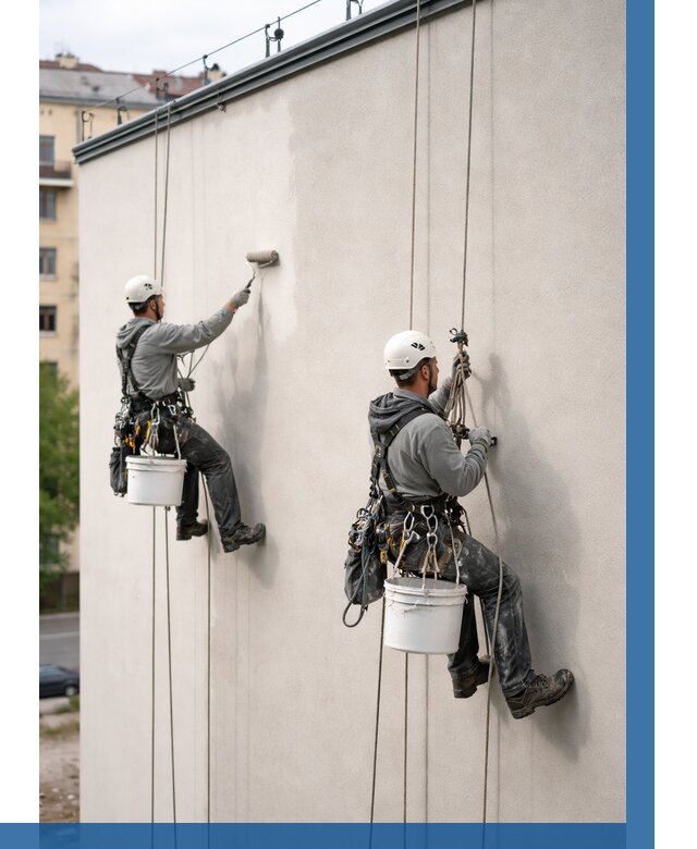 Покраска оштукатуренного фасада в Улане-Удэ от 328 р. | ВЫСОТНИК-Лнд