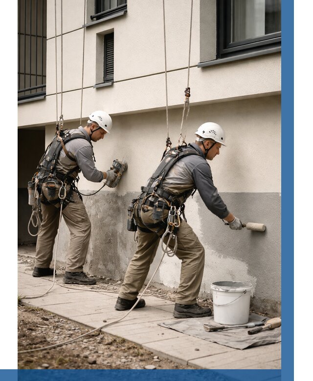 Окраска цоколя здания в Улане-Удэ от 461 р. под ключ | ВЫСОТНИК-Лнд