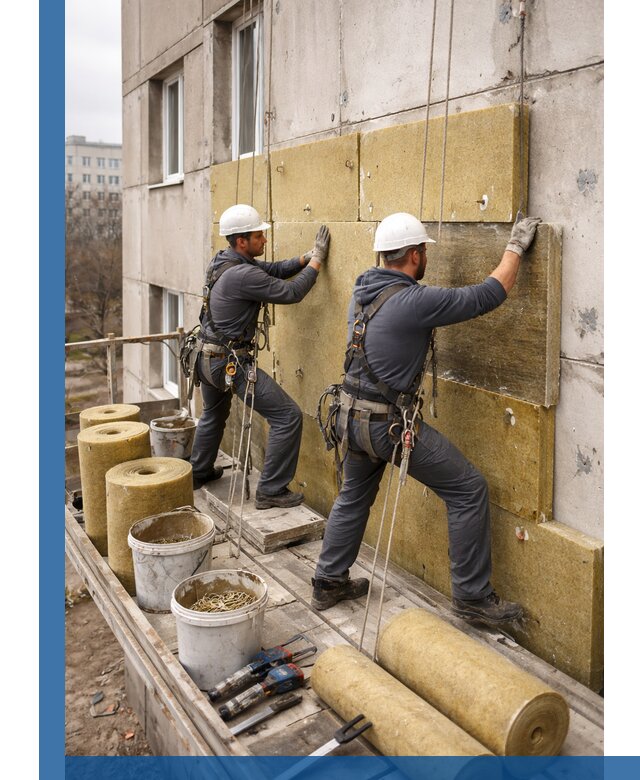 Утепление фасада минватой в Улане-Удэ под ключ с гарантией