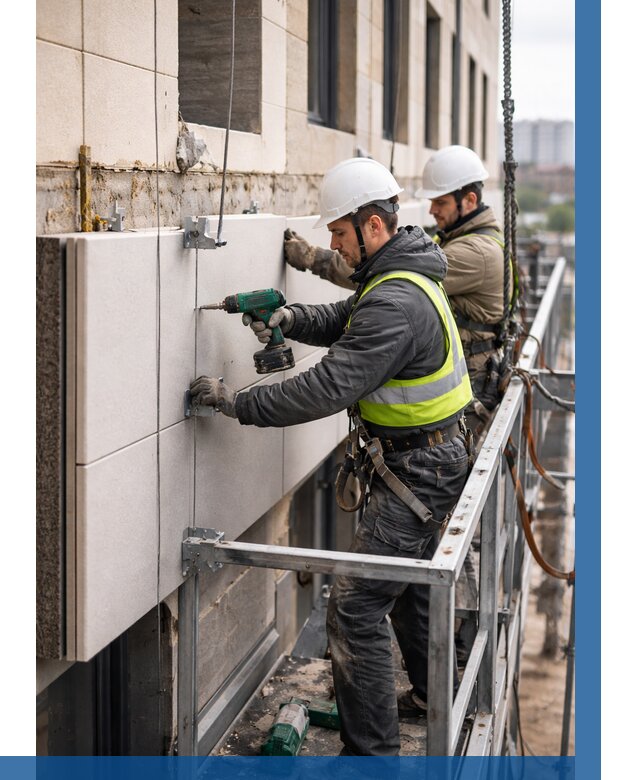 Монтаж фасадных термопанелей в Улане-Удэ от 1536 р. | ВЫСОТНИК-Лнд