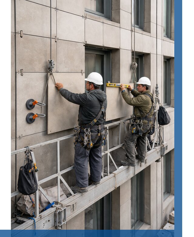 Монтаж керамогранита на фасад в Улане-Удэ от 2561 р. | ВЫСОТНИК-Лнд