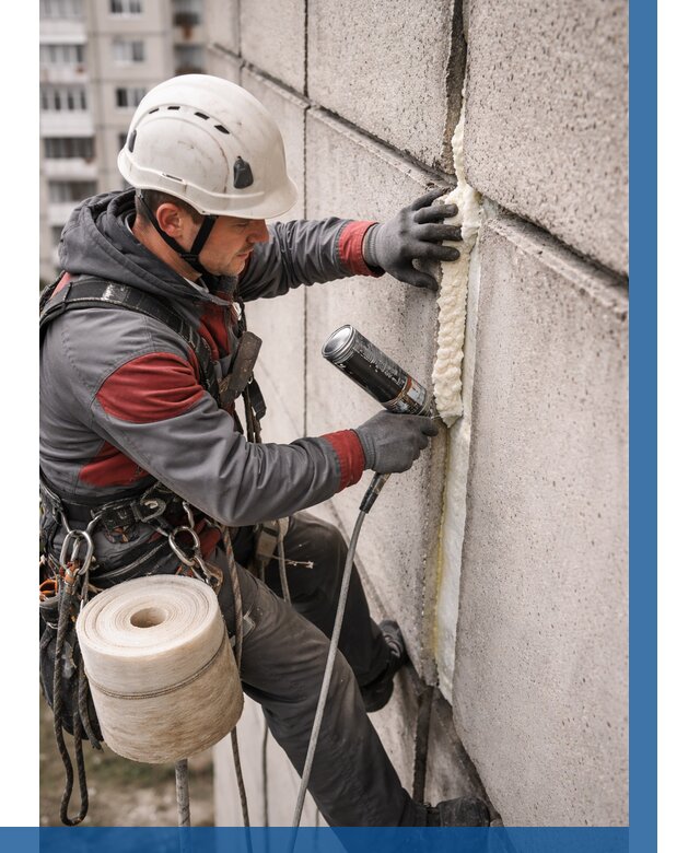 Утепление межпанельных швов в Улане-Удэ от 717 р. | ВЫСОТНИК-Лнд