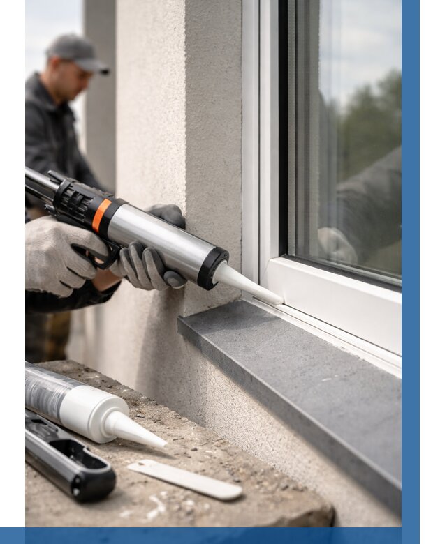 Герметизация монтажных швов окон в Улане-Удэ от 666 р. | ВЫСОТНИК-Лнд