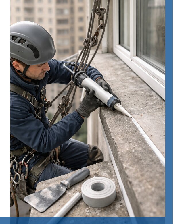 Герметизация балконного козырька в Улане-Удэ от 4609 р. | ВЫСОТНИК-Лнд