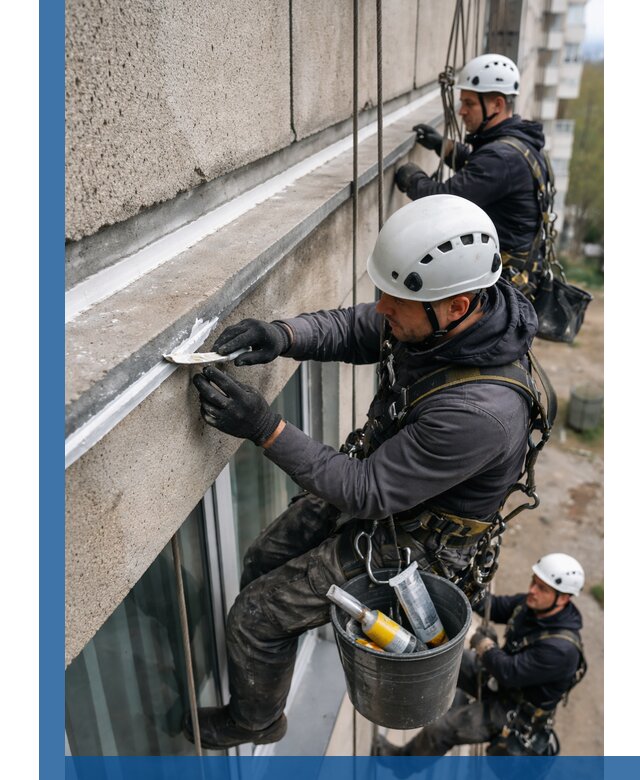 Герметизация примыкания балкона в Улане-Удэ под ключ с гарантией