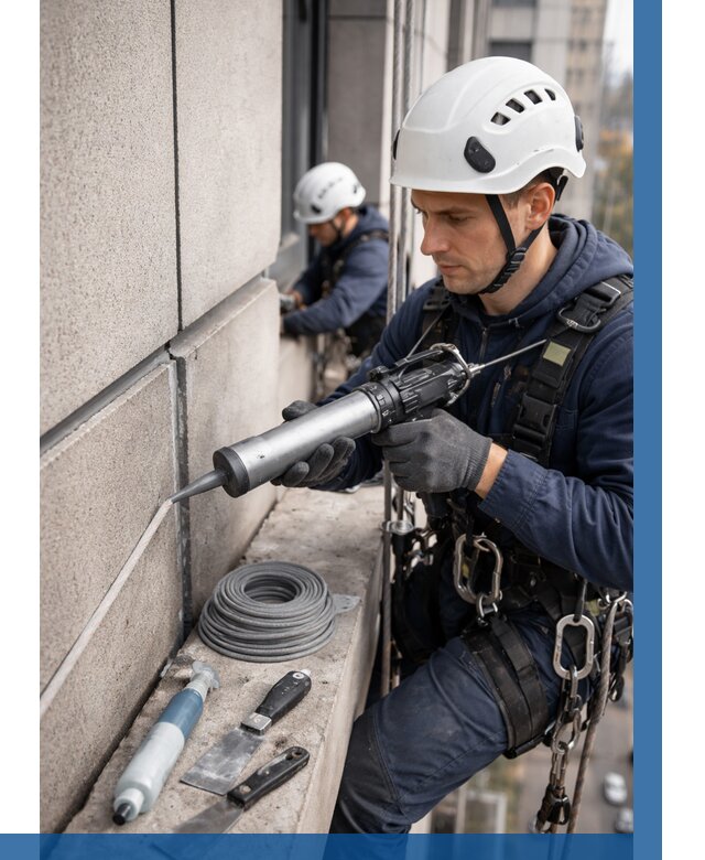 Герметизация деформационных швов фасада в Улане-Удэ от 717 | ВЫСОТНИК-Лнд