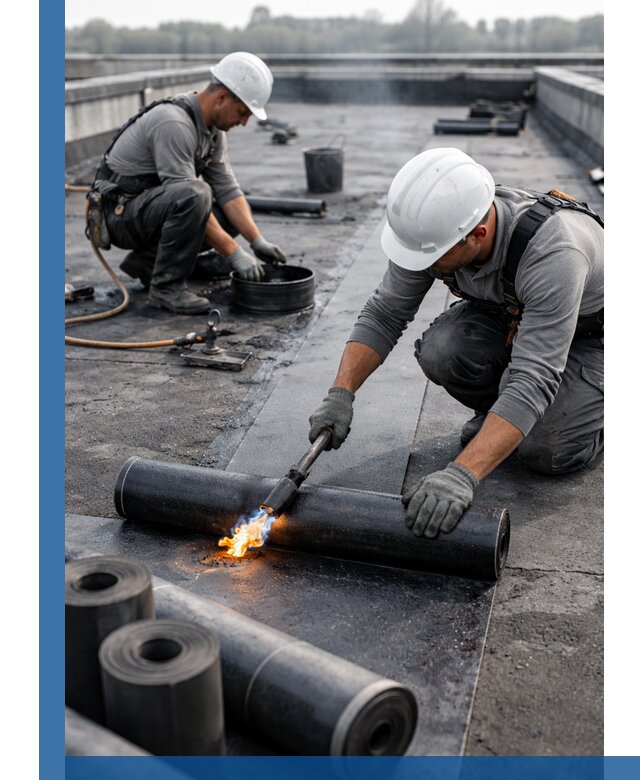 Ремонт рулонной кровли в Улане-Удэ герметизация и восстановление