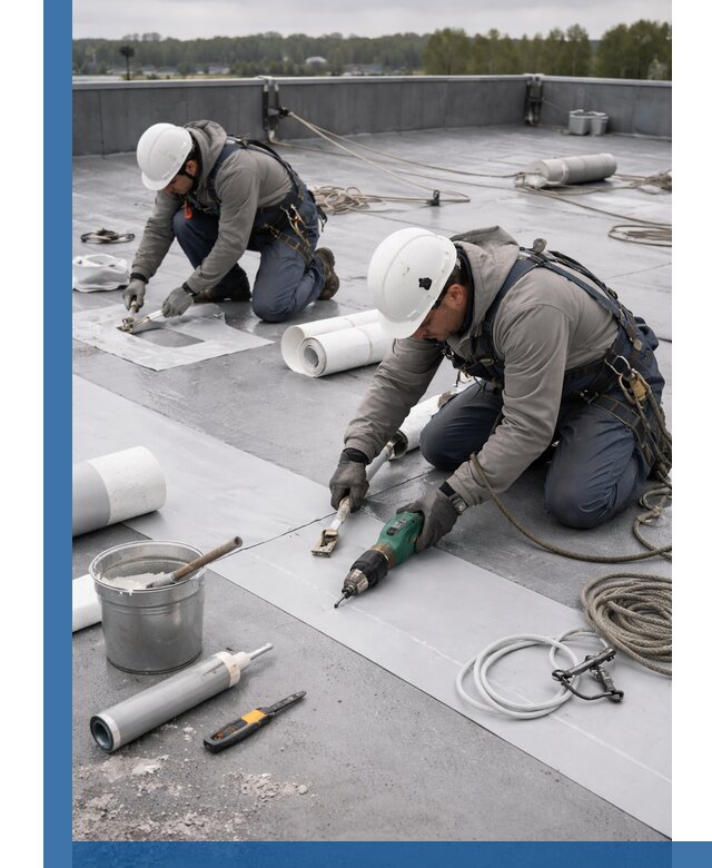 Ремонт мембранной кровли в Улане-Удэ качественно и с гарантией