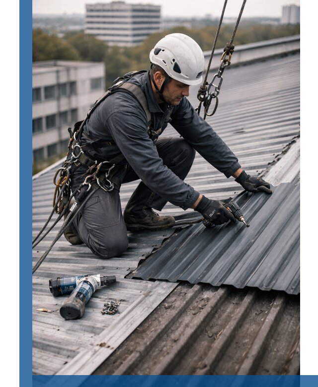 Ремонт профнастила на кровле в Улане-Удэ, работы под ключ