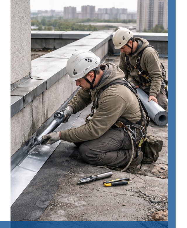 Ремонт кровельных примыканий в Улане-Удэ от 1229 р. | ВЫСОТНИК-Лнд