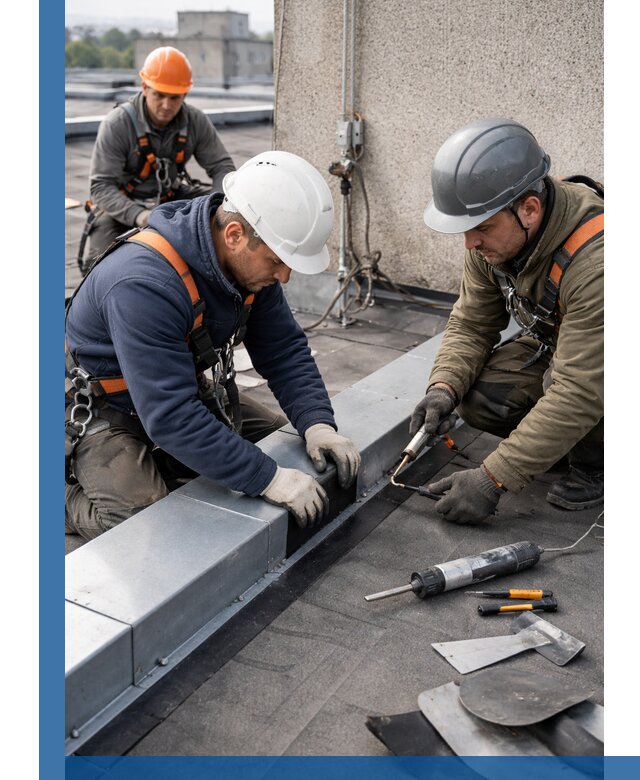 Ремонт кровельных примыканий в Улане-Удэ профессионально