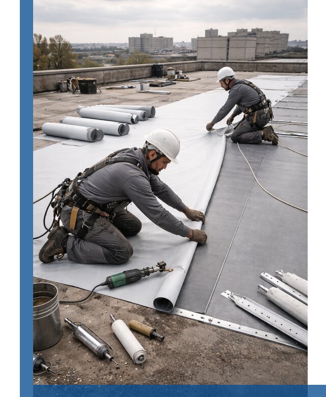 Монтаж мембранной кровли в Улане-Удэ для промышленных зданий