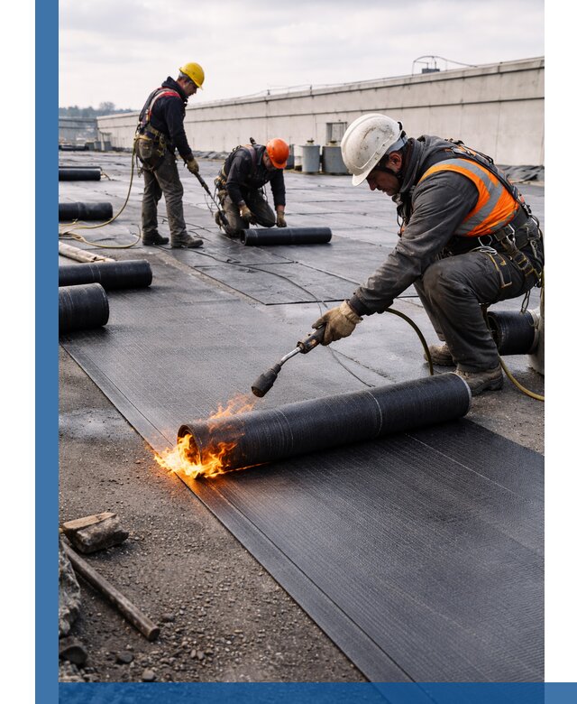 Монтаж наплавляемой кровли в Улане-Удэ профессионально