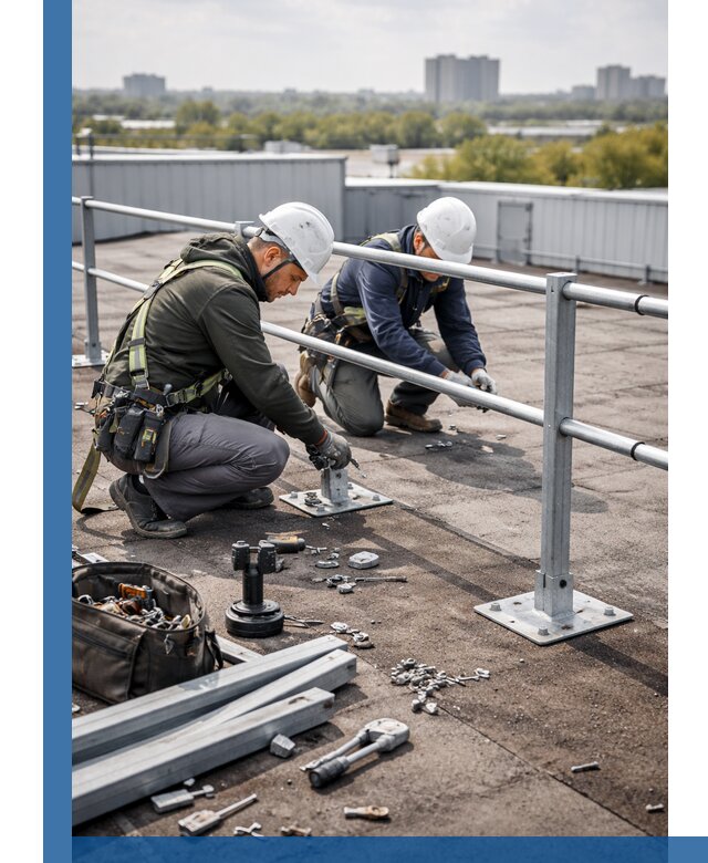 Монтаж кровельного ограждения в Улане-Удэ под ключ с гарантией