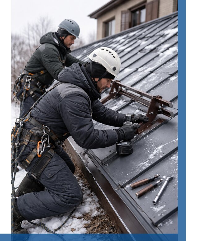 Монтаж снегозадержателей в Улане-Удэ от 461 р. | ВЫСОТНИК-Лнд