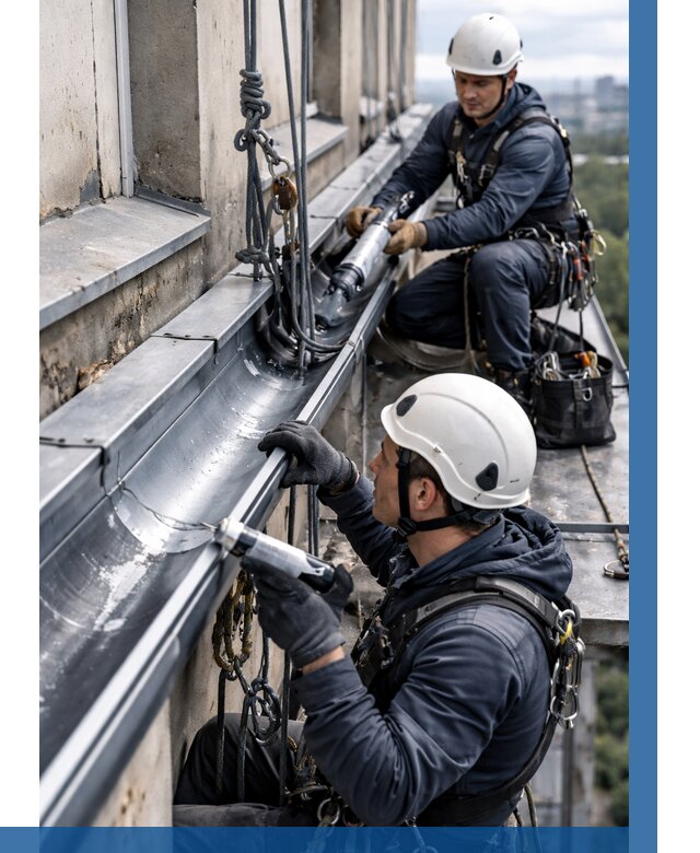 Ремонт водосточных желобов в Улане-Удэ от 6658 р. | ВЫСОТНИК-Лнд