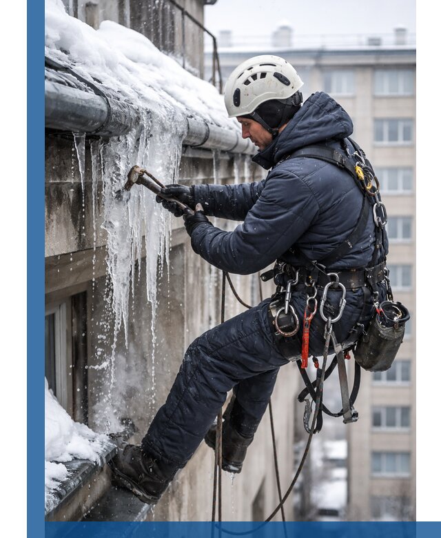 Удаление наледи и чистка водостоков в Улане-Удэ оперативно и безопасно