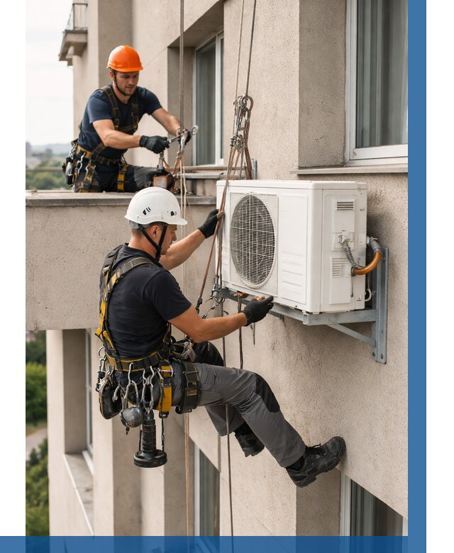 Монтаж внешнего блока кондиционера в Улане-Удэ от 6658 р. | ВЫСОТНИК-Лнд