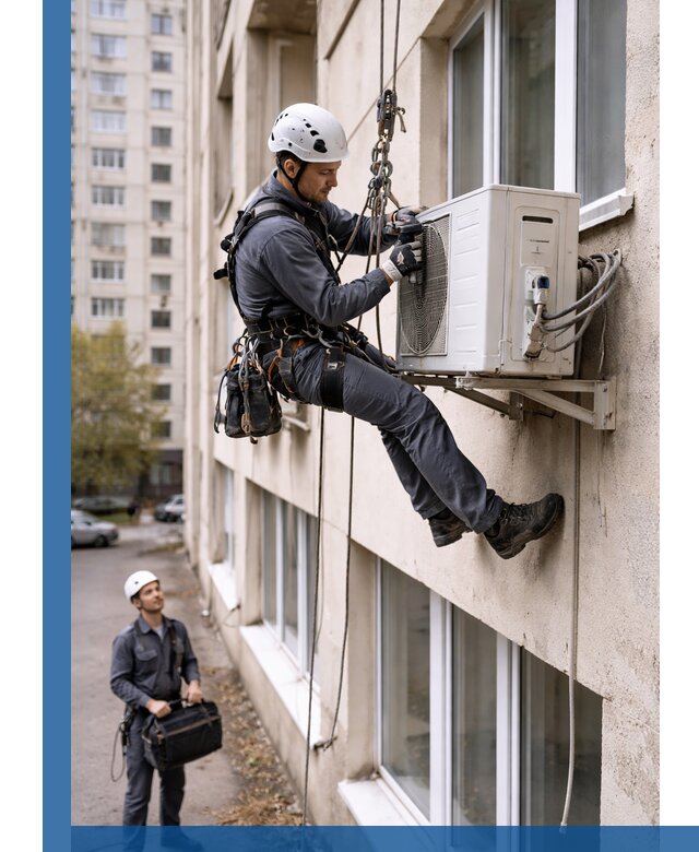 Демонтаж внешнего блока кондиционера в Улане-Удэ профессионально