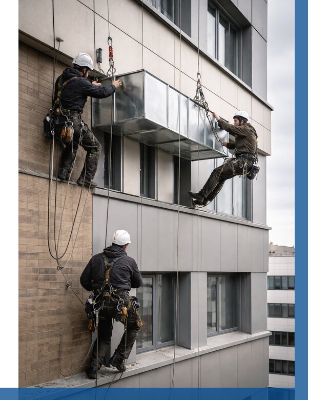 Монтаж воздуховодов на фасаде в Улане-Удэ от 1536 р. | ВЫСОТНИК-Лнд