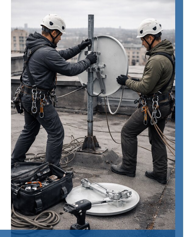 Демонтаж антенн на крыше в Улане-Удэ от 4609 р. | ВЫСОТНИК-Лнд