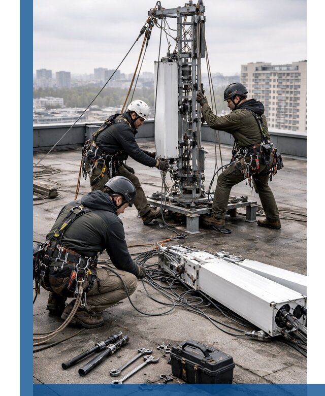 Демонтаж антенн на крыше зданий в Улане-Удэ с гарантией