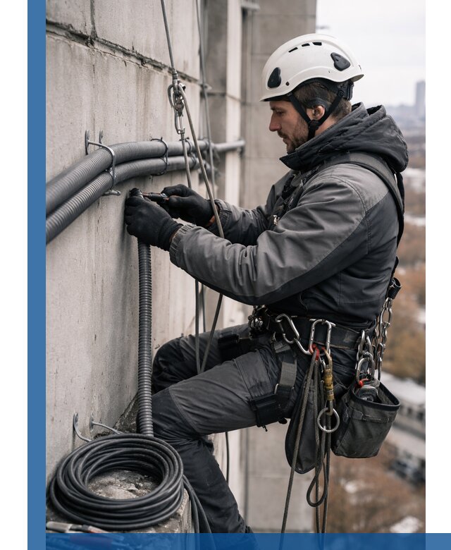 Профессиональный монтаж гофры для кабеля в Улане-Удэ с гарантией