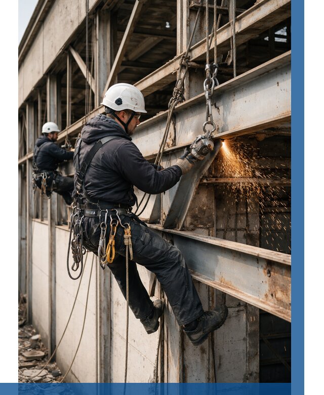 Демонтаж металлоконструкций на высоте в Улане-Удэ от 6658р. |ВЫСОТНИК-Лнд