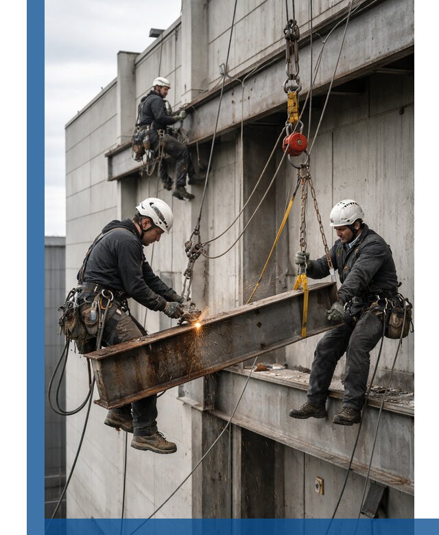 Демонтаж металлоконструкций на высоте в Улане-Удэ под ключ