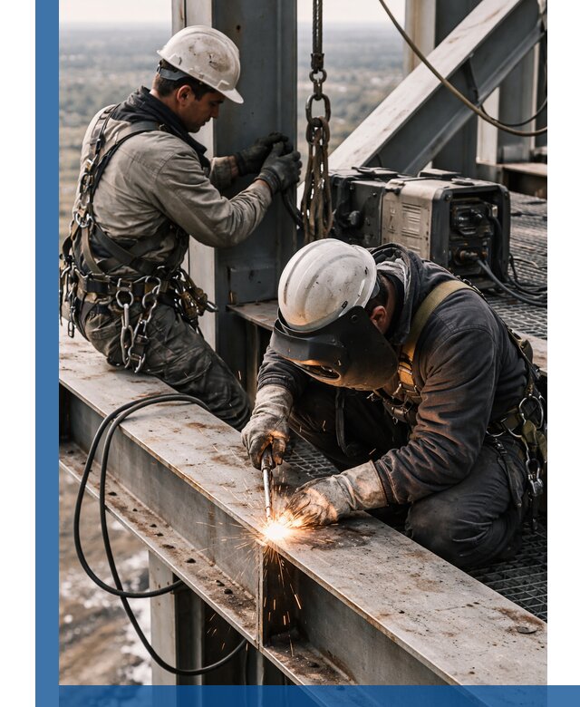 Высотные сварочные работы в Улане-Удэ для промышленных объектов