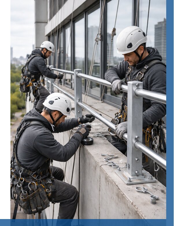 Монтаж ограждений на высоте в Улане-Удэ, от 1229 р. | ВЫСОТНИК-Лнд