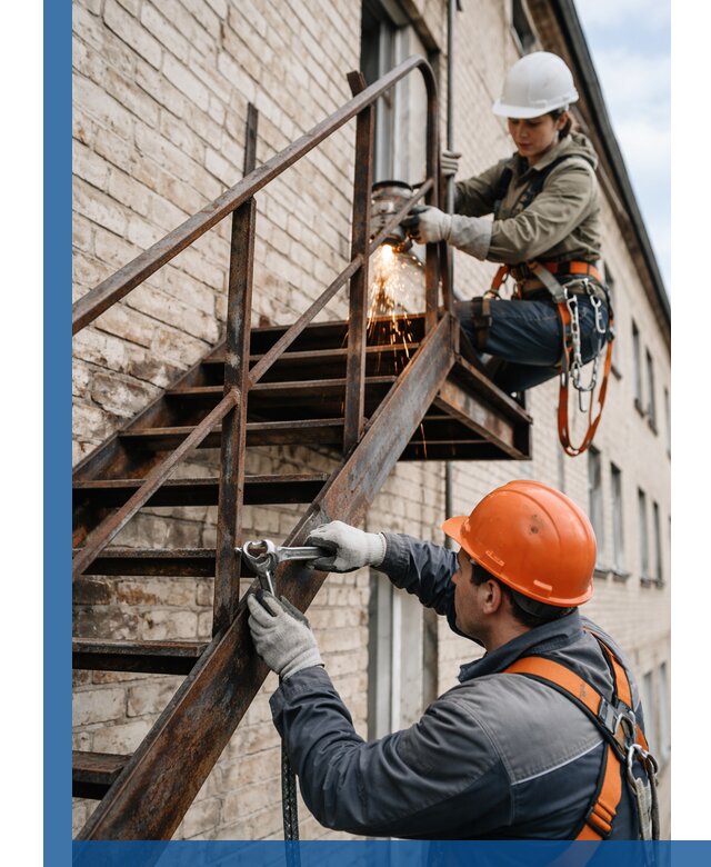 Ремонт и восстановление пожарных лестниц с выездом в Улане-Удэ