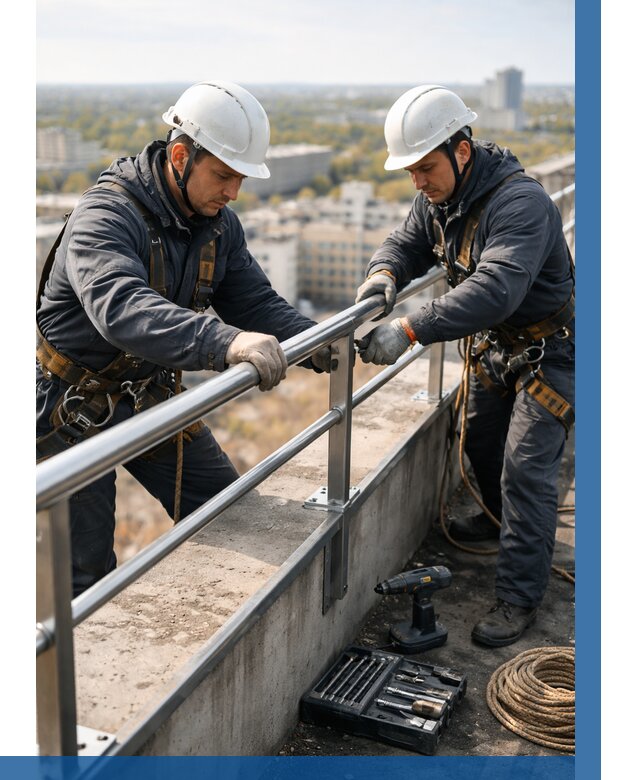 Монтаж перил на высоте в Улане-Удэ от 2561 р. | ВЫСОТНИК-Лнд