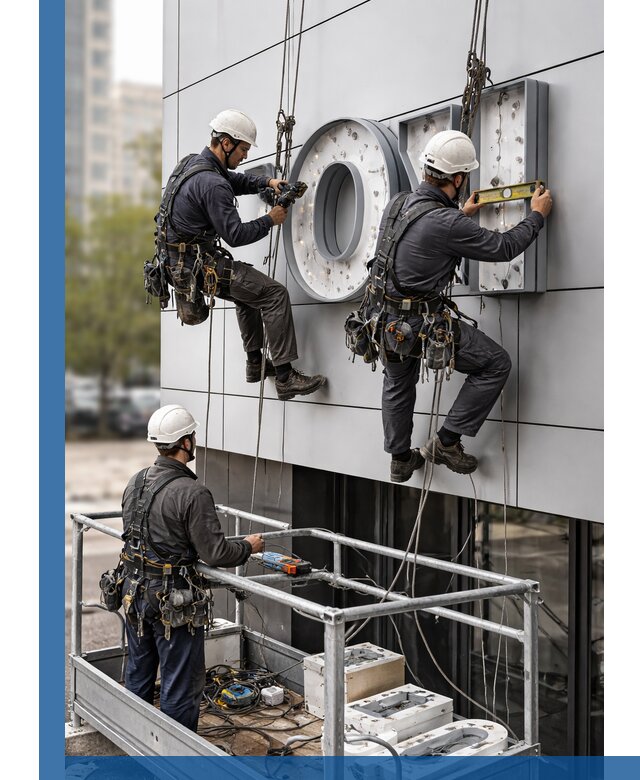Профессиональный монтаж световых букв в Улане-Удэ под ключ
