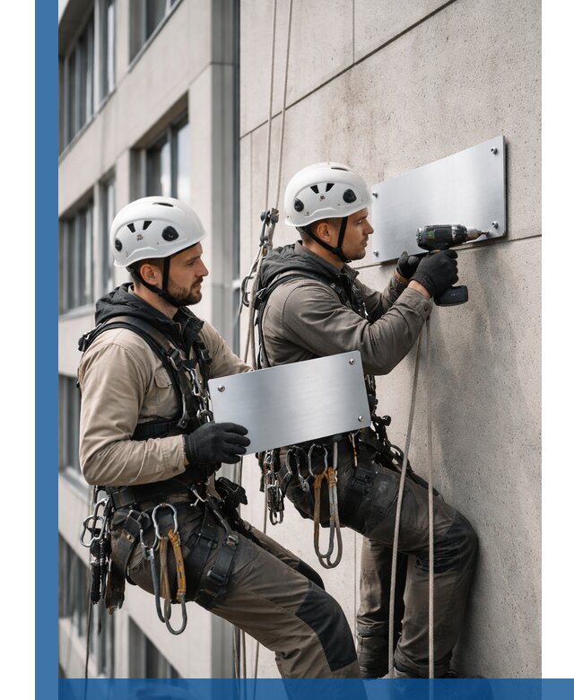 Монтаж табличек и указателей в Улане-Удэ для зданий и сооружений