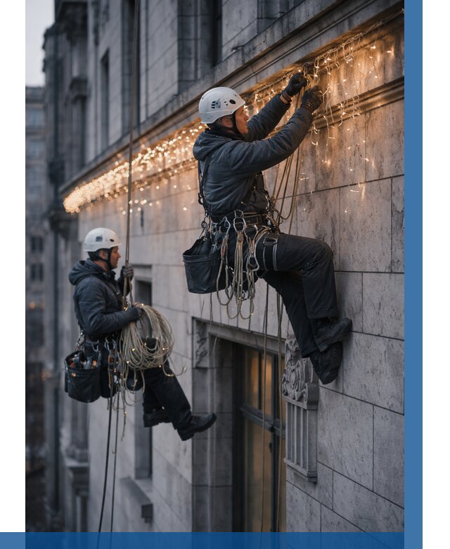 Монтаж новогодней иллюминации в Улане-Удэ от 8707 р. | ВЫСОТНИК-Лнд