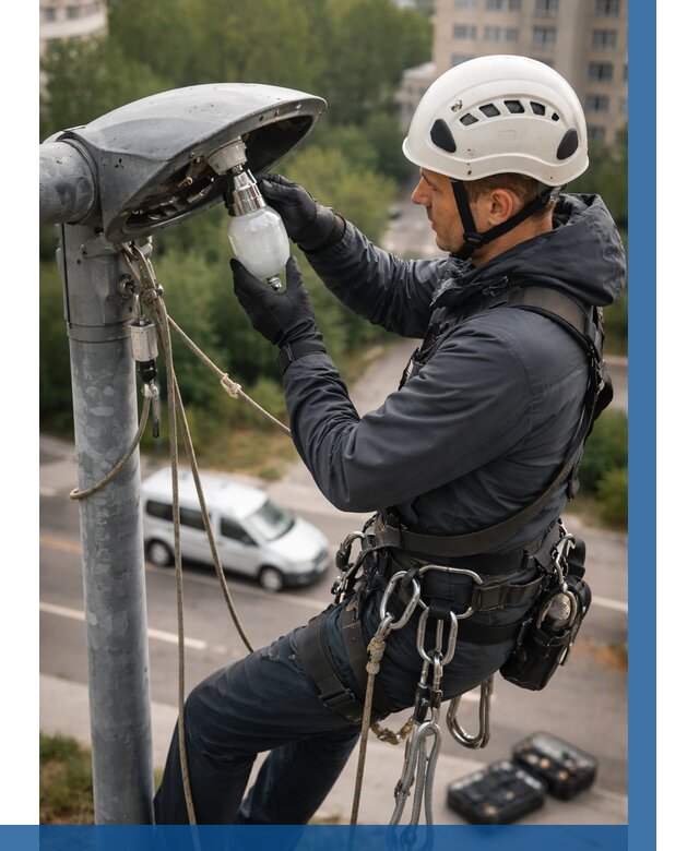 Замена ламп на высоте в Улане-Удэ от 2561 р. | ВЫСОТНИК-Лнд