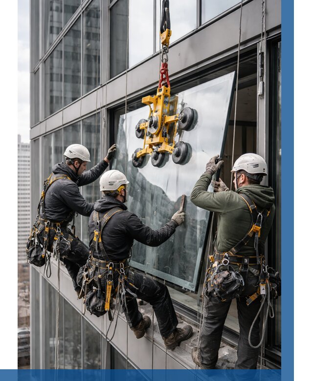 Фасадное остекление зданий под ключ в Улане-Удэ от 10243 р. | ВЫСОТНИК-Лнд